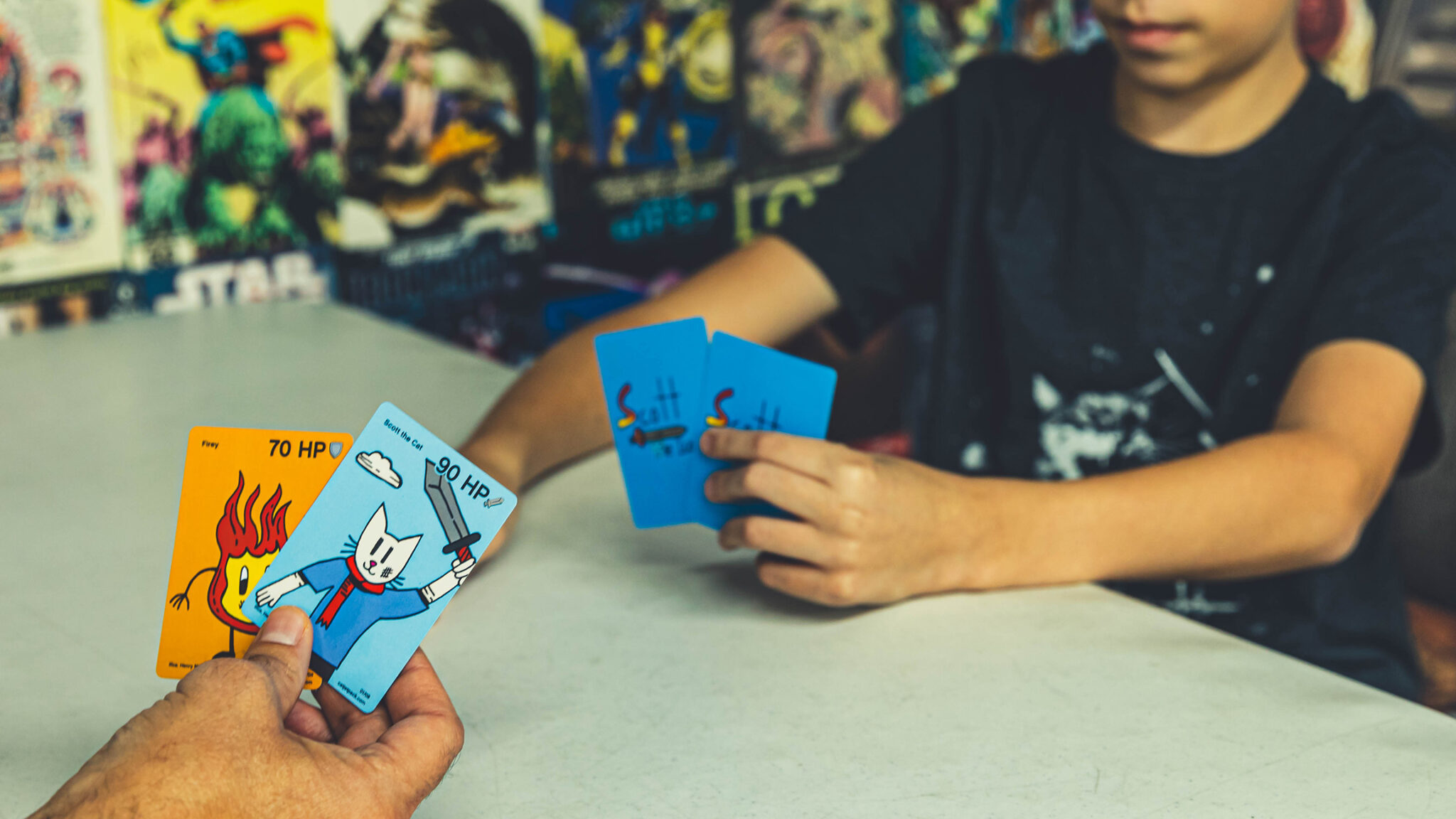 Scott vs The Ice Lands Cards Being Played