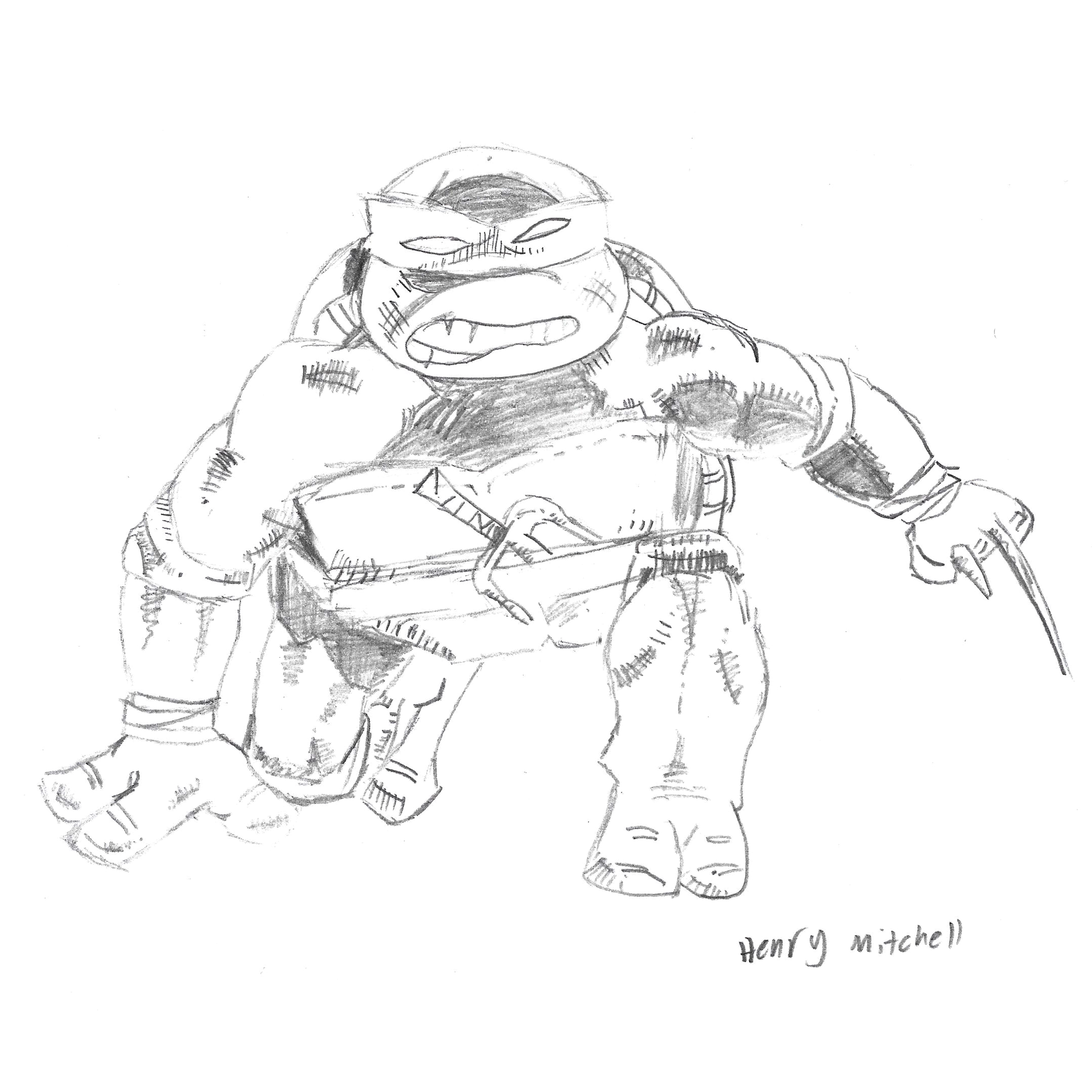 Illustration of Raphael, TMNT