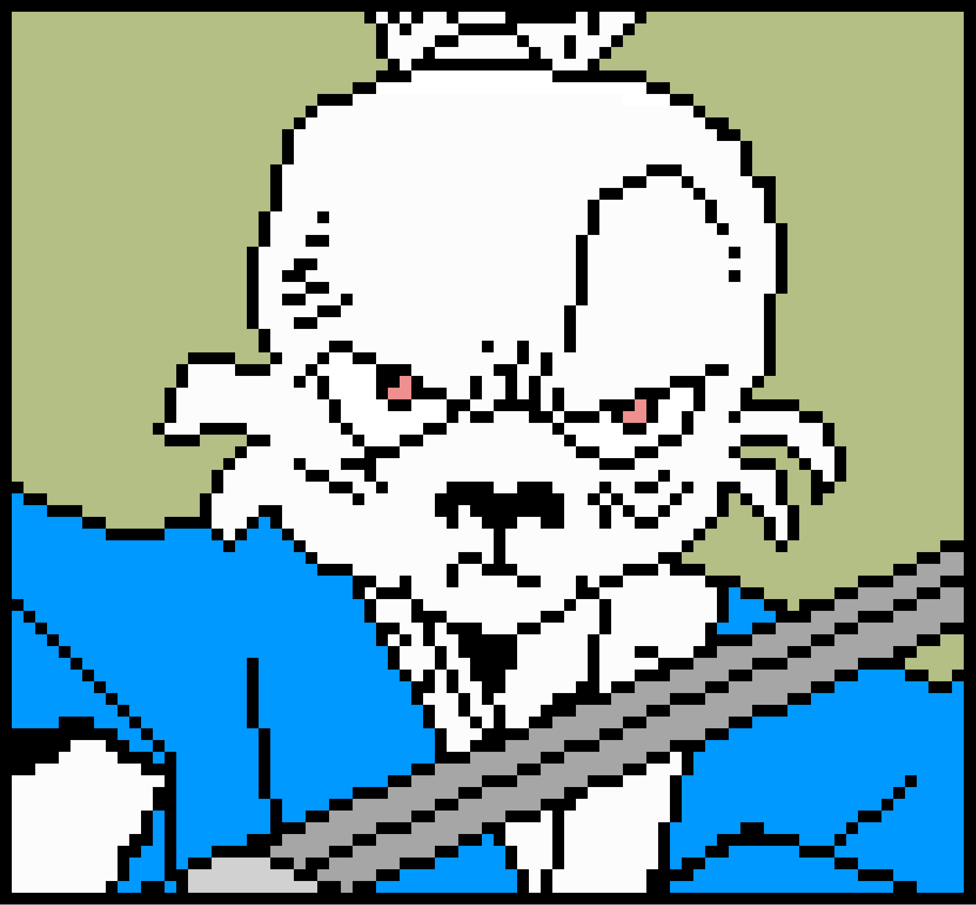 Usagi Yojimbo Pixel Illustration